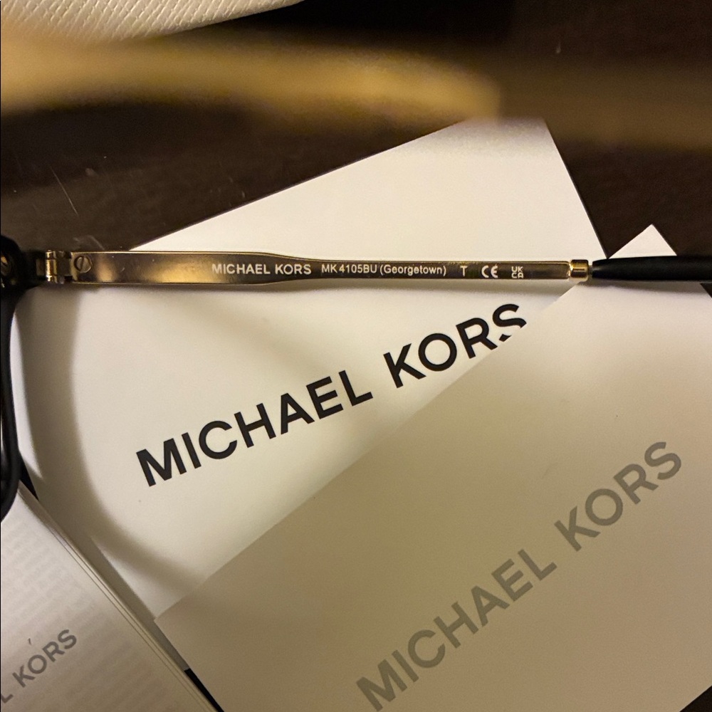 NEW Michael Kors Black and Gold Glasses - Picture 6 of 7